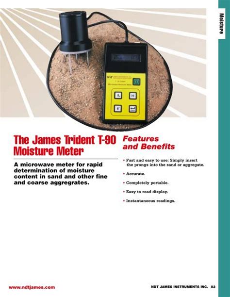 trident t-90 moisture meter|Aggrameter® Hand Held Microwave Moisture Meter.